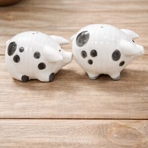 Ceramic Piggy Salt & Pepper Shaker Set